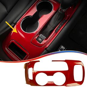 Center Console Frame Gear Shift Panel Cover, for Chevrolet Malibu 2016-2022 2023 2024 - ABS Wine Red Sport Interior Trim Full Set Accessories（NOT FIT LS,LS Fleet,L,RS Model）