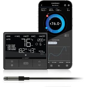AC Infinity Controller 69 PRO+, Smart Environmental Controller 8-Port with Temp, Humidity, VPD, Timer, Cycle, Schedule Controls, for Grow Tent Cooling Ventilation Lighting (Bluetooth + WiFi, 8-Port)