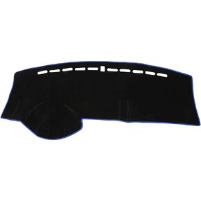 Dash Cover for Honda Fit Non-Slip | Center Console Dashboard Cover Mat Black Blue 1 Pcs