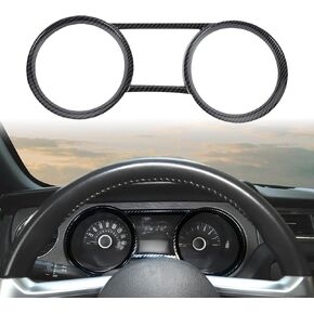 RT-TCZ Carbon Fiber Dashboard Instrument Panel Trim Frame Cover Interior Accessories for 2010-2014 Ford Mustang