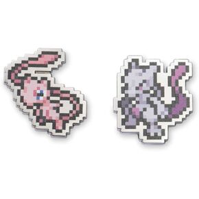 Pokémon Center: Mewtwo & Mew Pokémon Pixel Pins (2-Pack)