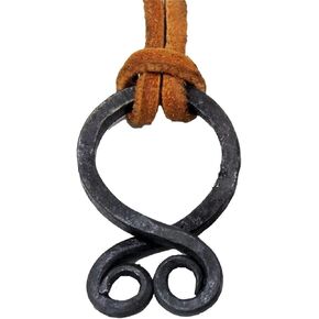 NauticalMart Viking Troll Cross Pendant - Hand-Forged Iron - Norse/Medieval/Jewelry/Skyrim