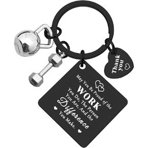 Xiahuyu Fitness Instructor Gifts Fitness Trainer Keychain Personal Trainer Gift Fitness Workout Coach Appreciation Gift Gym Workout Jewelry Fitness Lover Gift Thank You Gift for Fitness Trainer