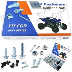 330PCS Bolts Kit Fit for YFB250 YFG350 YFM125 YFP350 YFZ450 YFZ50 YT125 YT175 YT60 YTM200 YTM225 YFB250 YFM80 BADGER ATV Fasteners Body Plastic Frame Engine Bolts Kit