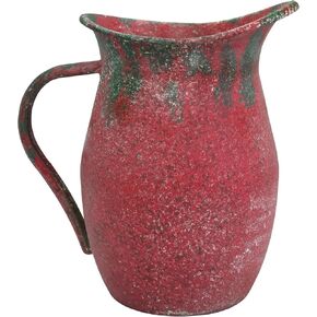 Rustic Vase Christmas vase Milk Jug Vase Vintage Metal Flower Vase Small Vases for Flowers Vintage Decorative Pitcher Rustic Vase Metal Rustic Vase Metal Vases for Decor Milk Jug Decor