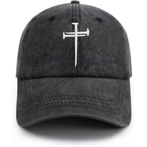 Christan Jesus Cross Baseball Cap Embroidered Dad Hat Adjustable Fashion Hats for Men Women Polo Trucker Unisex Style Headwear