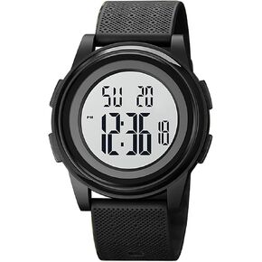 Ultra-Thin Minimalist Sports Waterproof Digital Watches Men with Wide-Angle Display Wrist Watch for Men Women