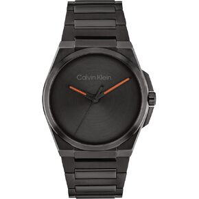Calvin Klein Meta-Minimal Men's 3H Watch - Stainless Steel Case and Link Bracelet - Water Resistant to 3ATM/30 Meters - Premium Fashion Timepiece for Everyday Style - 41mm