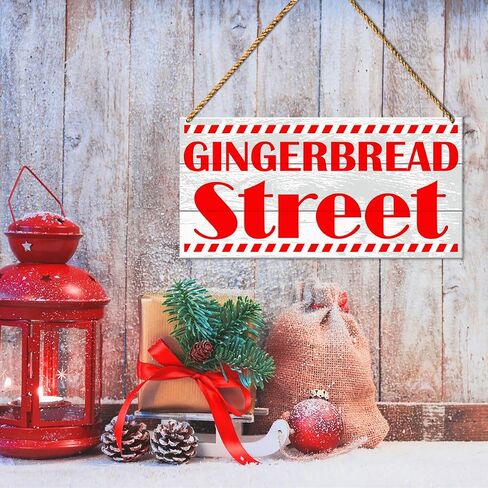 Christmas Baking Wood Sign Decor, Christmas Bakery Wall Decor for Home Kitchen Living Room Holiday Winter Decorations Farmhouse Gingerbread Man Xmas Hanging Sign Decor, Gingerbread Baking Co. in Kuwait