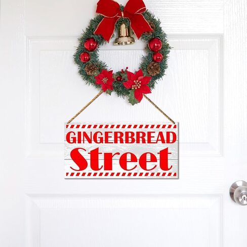 Christmas Baking Wood Sign Decor, Christmas Bakery Wall Decor for Home Kitchen Living Room Holiday Winter Decorations Farmhouse Gingerbread Man Xmas Hanging Sign Decor, Gingerbread Baking Co. in Kuwait