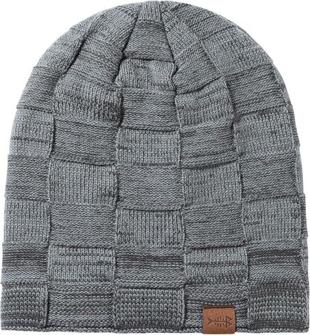 BASSDASH Winter Slouchy Beanies Thick Fleece Lined Skull Cap for Men Women Warm Knitting Hat in Kuwait