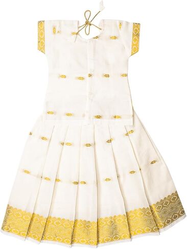 Chandrakala Lehanga Pattu Pavadai For Girls Kids South Indian Dress (KL117-P) in Kuwait