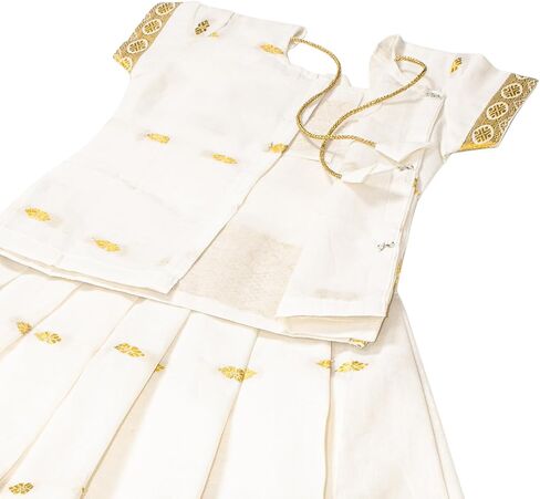 Chandrakala Lehanga Pattu Pavadai For Girls Kids South Indian Dress (KL117-P) in Kuwait