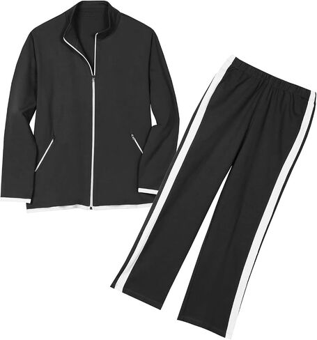 CATALOG CLASSICS Womens Sweat Suits 2 Piece Set Jogger Track Suits for Women Set in Saudi Arabia
