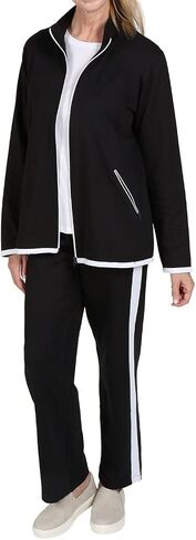 CATALOG CLASSICS Womens Sweat Suits 2 Piece Set Jogger Track Suits for Women Set in Saudi Arabia