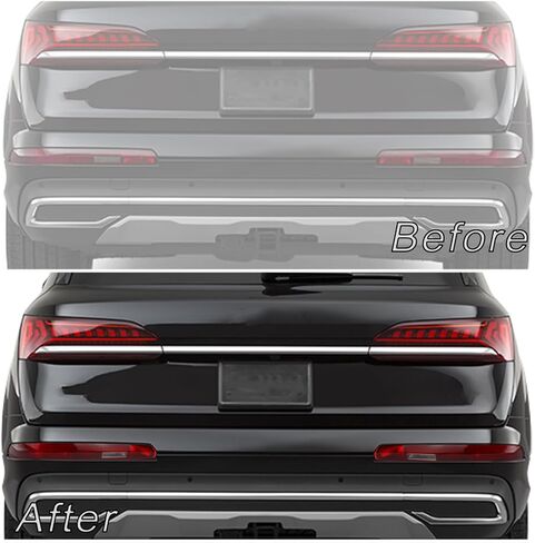 Rear Bumper Brake Tail Light Kit Compatible with Audi Q7 SUV 2016-2023 Right Passenger Side Lower Rear Tail Fog Lamp Replace (Right Passenger Side) in Kuwait