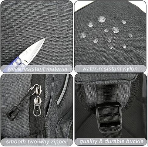 Sling Bag Sling Backpack Small Multipurpose Crossbody Shoulder Bag Daypack with Strap Phone Pouch for Hiking Travel (Gray) in Saudi Arabia