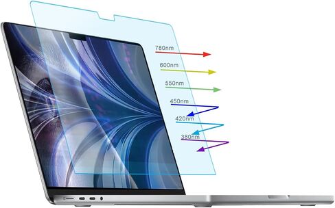 YINOVEEN 2 واقي شاشة من الزجاج المقوى لجهاز MacBook Air 13.6 بوصة (M3/M2، A3113/A2681،2024/2022) فيلم مرشح شاشة الكمبيوتر المحمول، صلابة 9H، متوافق مع قلم اللمس، صديق للحافظة، فائق الدقة in Saudi Arabia