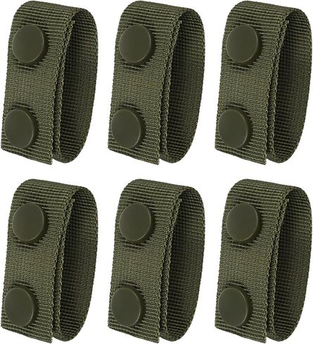6 Pcs Duty Belt Keepers Police Security Tactical Belt Keeper with Double Snaps, Stays Holders Military Equipment Accessories Fixing Security Police Belt Law Enforcement Accessories Duty Belt Holder in Saudi Arabia