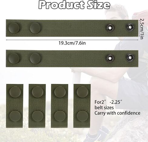6 Pcs Duty Belt Keepers Police Security Tactical Belt Keeper with Double Snaps, Stays Holders Military Equipment Accessories Fixing Security Police Belt Law Enforcement Accessories Duty Belt Holder in Saudi Arabia