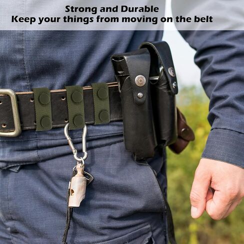 6 Pcs Duty Belt Keepers Police Security Tactical Belt Keeper with Double Snaps, Stays Holders Military Equipment Accessories Fixing Security Police Belt Law Enforcement Accessories Duty Belt Holder in Saudi Arabia