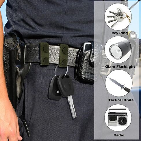 6 Pcs Duty Belt Keepers Police Security Tactical Belt Keeper with Double Snaps, Stays Holders Military Equipment Accessories Fixing Security Police Belt Law Enforcement Accessories Duty Belt Holder in Saudi Arabia
