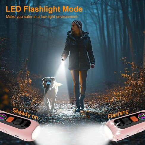 Dog Bark Deterrent Devices, Anti Barking Device for Dogs Barking Silencer Dog Whistle Up to 50ft Stops Bad Behavior Dog Training Tool, 3 Modes & LED Light Ultrasonic Dog Trainer Indoor Outdoor in Saudi Arabia