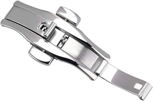Fashional Metal Butterfly-Shape Deployment Buckle - Automatic Double Click Clasp Strap for Watch Band(01) in Saudi Arabia