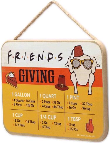 SpongeBob SquarePants Krabby Patty Kitchen Hanging Wood Measuring Sign | Fun SpongeBob Kitchen Conversion Chart for Home in Kuwait