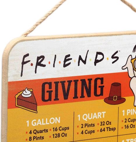 SpongeBob SquarePants Krabby Patty Kitchen Hanging Wood Measuring Sign | Fun SpongeBob Kitchen Conversion Chart for Home in Kuwait