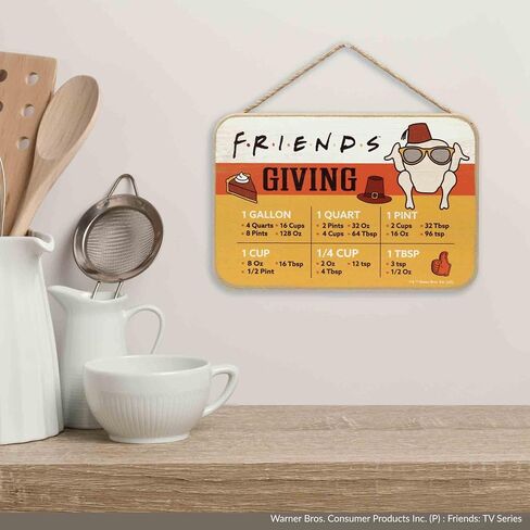 SpongeBob SquarePants Krabby Patty Kitchen Hanging Wood Measuring Sign | Fun SpongeBob Kitchen Conversion Chart for Home in Kuwait