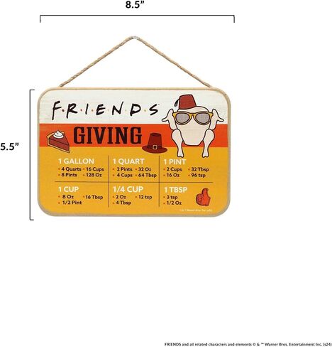 SpongeBob SquarePants Krabby Patty Kitchen Hanging Wood Measuring Sign | Fun SpongeBob Kitchen Conversion Chart for Home in Kuwait