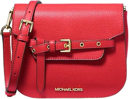 Michael Kors Emilia Small Logo Crossbody Bag (Bright Red) in Saudi Arabia