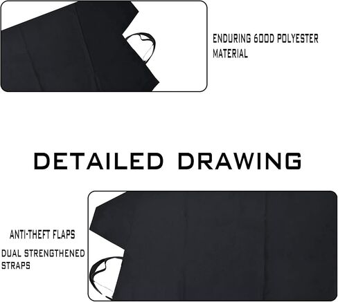 1 Pcs Black Windshield Cover for Ice Snow, Car Windshield Cover 75 Inches X42.25 Inches for Most Car, Suvs Car Snow Cover in Saudi Arabia