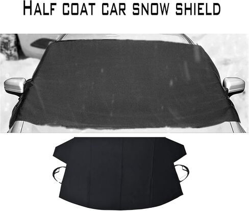 1 Pcs Black Windshield Cover for Ice Snow, Car Windshield Cover 75 Inches X42.25 Inches for Most Car, Suvs Car Snow Cover in Saudi Arabia