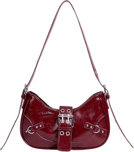 Floerns Women's Y2k Shoulder Bag Rivet Adjustable Straps Hobo Bag Punk Crossbody Purse in Kuwait