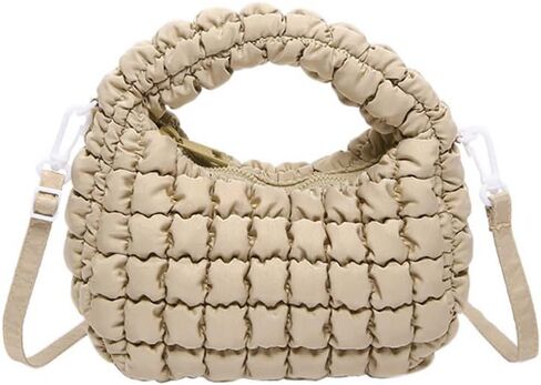 Small Quilted Bubble Bag Lightweight Puffer Handbag Soft Down Cotton Padded Shoulder Crossbody Bag in Kuwait