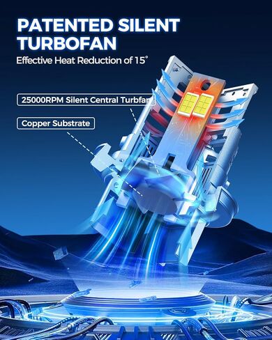 Marsauto H13/9008 LED Bulbs, 36,000LM, Dual Beam, Canbus Ready, Plug-N-Play, H13 Fog Light, 𝟖𝟎𝟎% 𝐒𝐮𝐩𝐞𝐫 𝐁𝐫𝐢𝐠𝐡𝐭𝐞𝐫, Long Lifespan, Pack of 2 in Saudi Arabia
