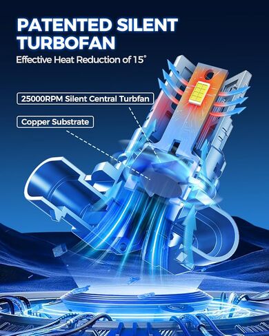 Marsauto H13/9008 LED Bulbs, 36,000LM, Dual Beam, Canbus Ready, Plug-N-Play, H13 Fog Light, 𝟖𝟎𝟎% 𝐒𝐮𝐩𝐞𝐫 𝐁𝐫𝐢𝐠𝐡𝐭𝐞𝐫, Long Lifespan, Pack of 2 in Saudi Arabia