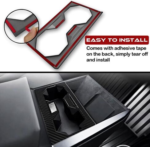 Tesla Cybertruck Center Console Cup Holder Trim Panel Cover in Saudi Arabia