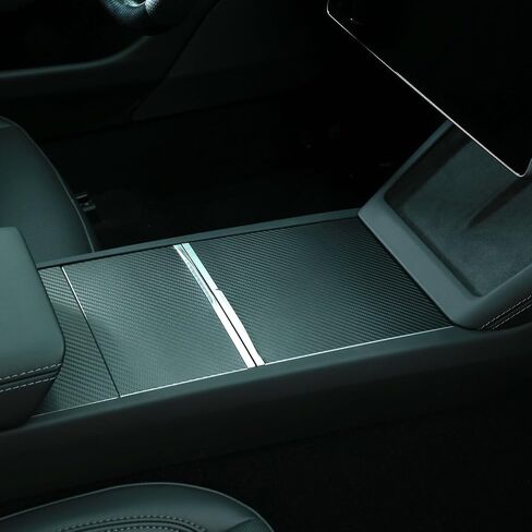 MEWANT Tesla Model 3 Highland 2023 2024 مجموعة غطاء تغليف وحدة التحكم المركزية غير النزرة واقي وحدة التحكم المركزية ملصق أسود غير لامع مادة TPU in Saudi Arabia