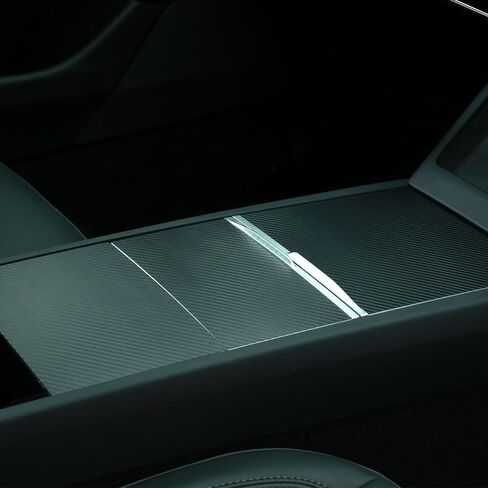 MEWANT Tesla Model 3 Highland 2023 2024 مجموعة غطاء تغليف وحدة التحكم المركزية غير النزرة واقي وحدة التحكم المركزية ملصق أسود غير لامع مادة TPU in Saudi Arabia