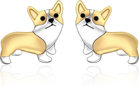 Cute Puppy Dog Stud Earrings for Womens 925 Sterling Silver Pug dog/Dachshund/Chihuahua Dog Earring Jewelry Gifts for Women Hypoallergenic in Kuwait