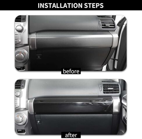 غطاء لوحة ركاب Hoolcar Co-Pilot للركاب الداخلي متوافق مع Toyota 4runner 2010-2023، أسود in Kuwait