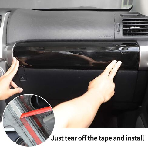 غطاء لوحة ركاب Hoolcar Co-Pilot للركاب الداخلي متوافق مع Toyota 4runner 2010-2023، أسود in Kuwait