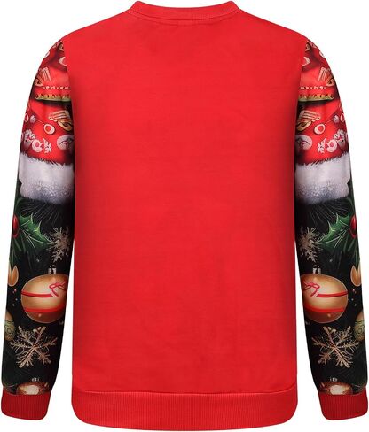 yolsun Men Ugly Christmas Sweatshirt Unisex's Crewneck Novelty Casual Ugly Party Accessory for Xmas Party Celebration in Saudi Arabia