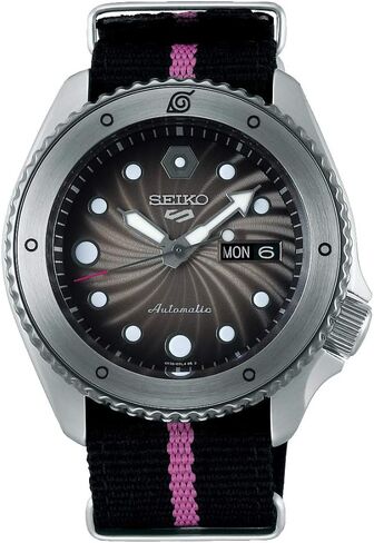 ساعة سيكو سيكو 5 رياضية أوتوماتيكية بمينا رمادي للرجال SRPF65K1 in Kuwait