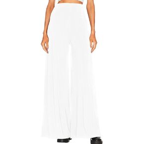 LuFeng Wide Leg Pants Woman High Waist Casual Elastic Flowy Pants Dressy Trousers