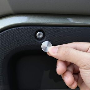 YIWANG Aluminum Alloy Door Screw Protector Cover Trim For Land Rover Defender 110 130 2020 2021 Car Interior Accessory (4-Door 56Pcs, Silver)