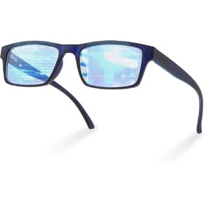 IBOANN Blue Light Glasses Men, Computer Glasses with UV400 Protection, Anti Eyestrain, Magnification
